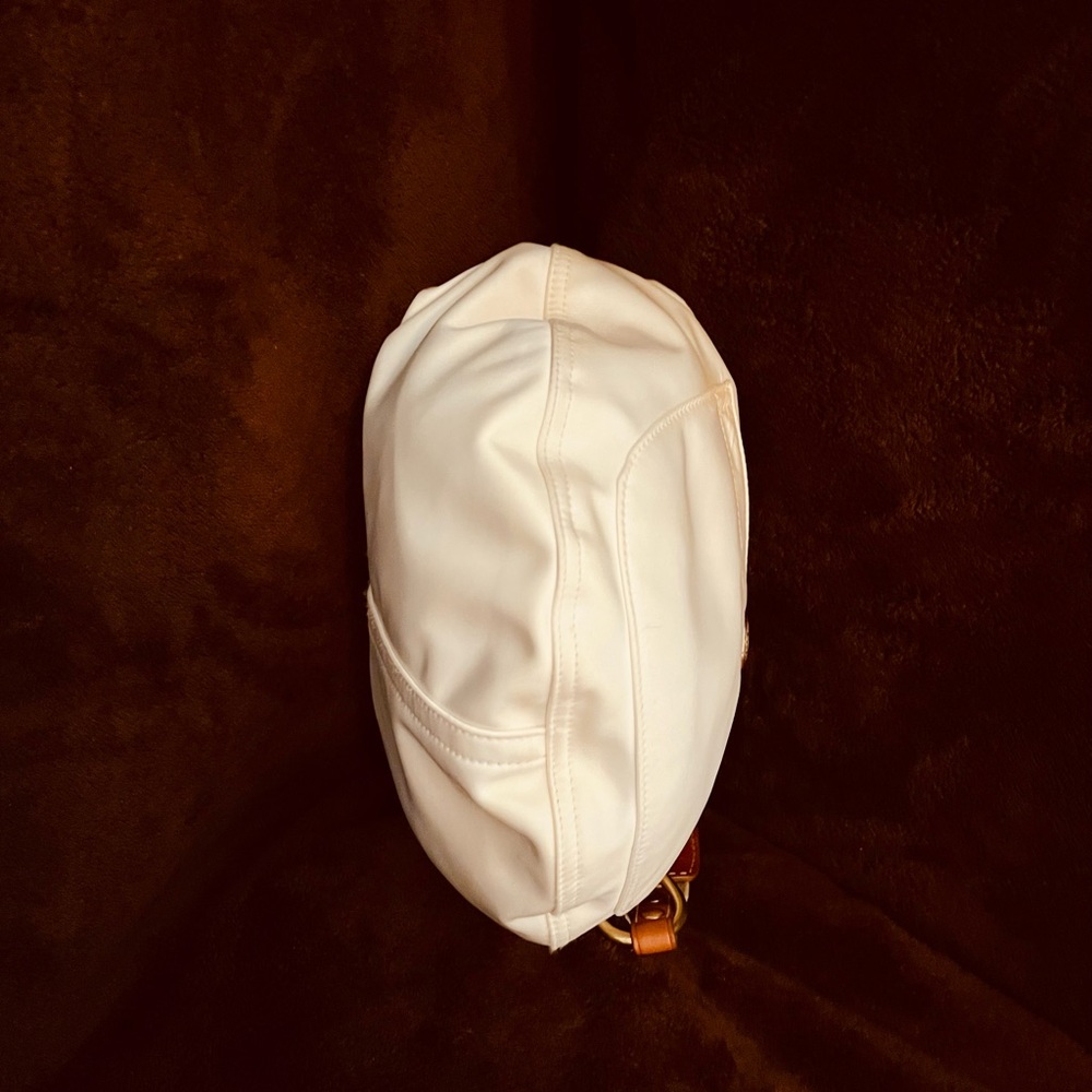 Coach Vintage Hampton Ivory Leather & Satin Hobo Bag - Picture 5 of 10